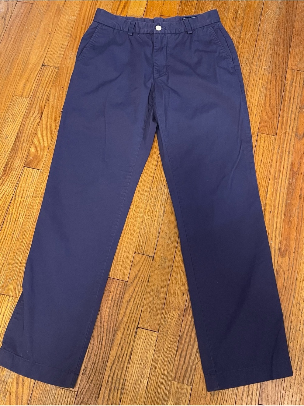 Vineyard Vines Navy Straight-Leg Slacks